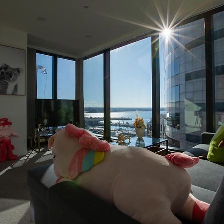 天空城景 海景 私人大阳台公寓 Auckland Esterno foto