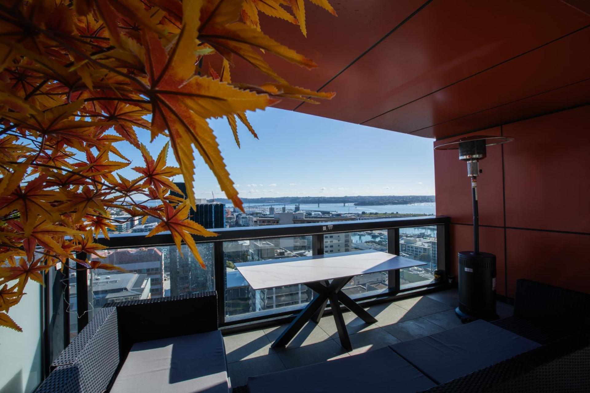 天空城景 海景 私人大阳台公寓 Auckland Esterno foto
